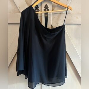 Chico's Black One-Shoulder Top